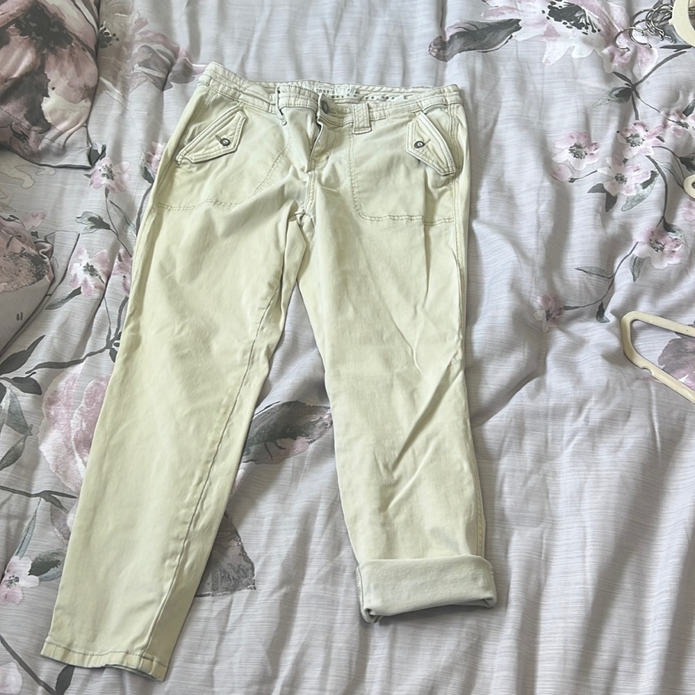 Khaki torrid size 14 military crop pants size 14